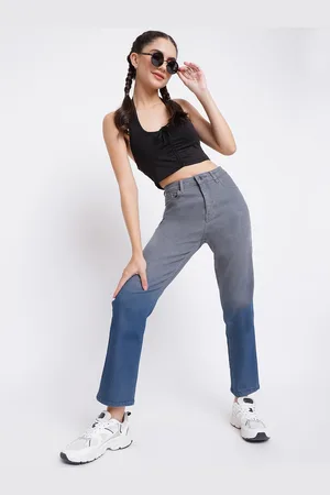 Belliskey Women Grey Dip Dye Straight Fit High-Rise Non-Stretchable Jeans