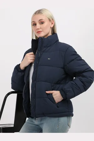 Tommy Hilfiger Women Colourblocked Crop Padded Jacket