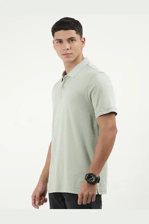 Calvin Klein Men Solid Polo Collar Cotton T-shirt