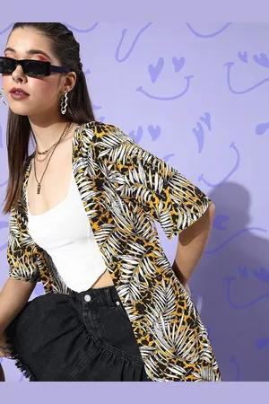 Sera Women Printed Tropical Shrug