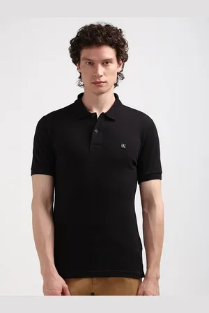 Calvin Klein Men Polo Collar Applique Slim Fit T-shirt