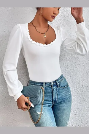JC Mode Women Solid Scoop Neck Top