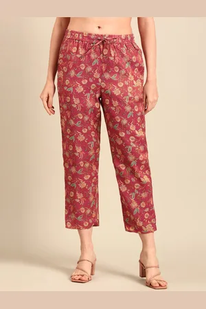 De Moza Women Floral Printed Trousers