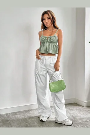 JC Mode Women Solid Shoulder Straps Top
