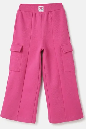 Benetton Girls Mid-Rise Cargos Trousers