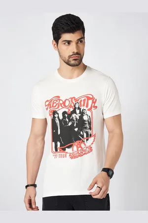 Pantaloons Men Typography Printed Round Neck Cotton Slim Fit T-Shirt
