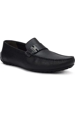 ROSSO BRUNELLO Men Textured Leather Formal Loafers