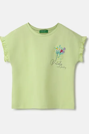 Benetton Extended Sleeves Cotton Top