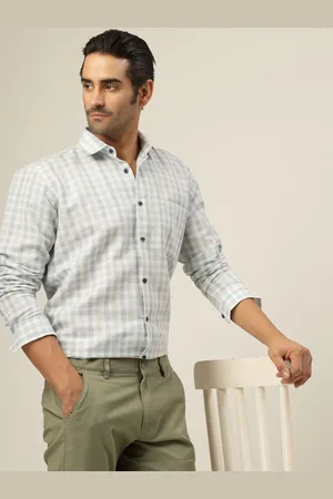 JADEBERRY Men Classic Slim Fit Opaque Checked Casual Shirt