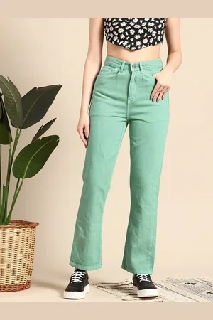 Mast & Harbour Women High-Rise Stretchable Straight Fit Jeans