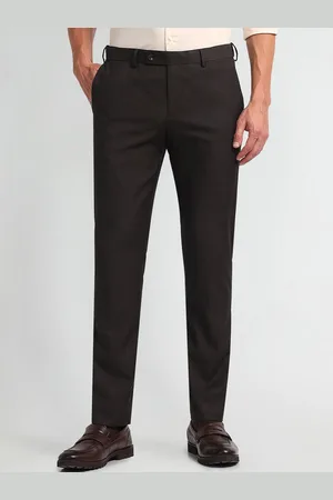 Arrow Men Solid Classic Slim Fit Trousers