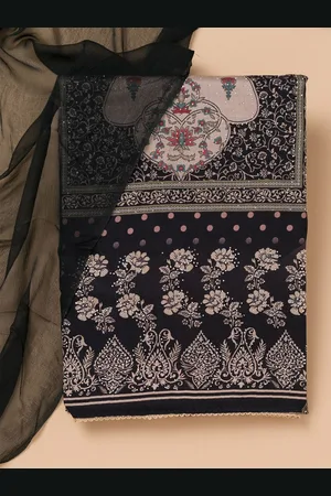 Koskii Ethnic Motifs Printed Unstitched Dress Material