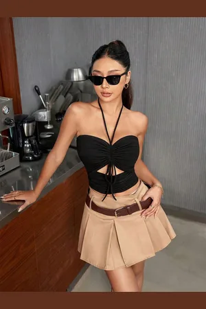 JC Mode Women Solid Strapless Top