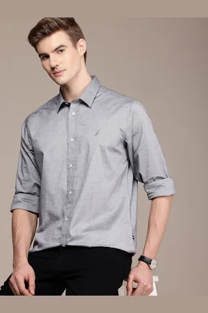 Nautica Men Premium Pure Cotton Casual Shirt