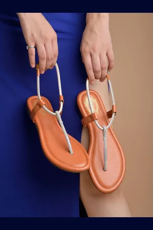 Shoetopia Girls Party T-Strap Flats with Buckles