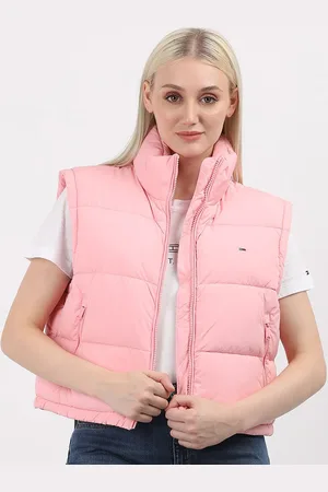 Tommy Hilfiger Women Geometric Crop Padded Jacket