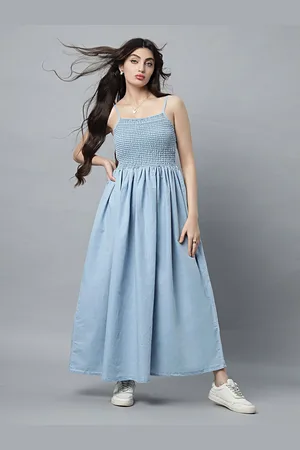 Roadster The Lifestyle Co Shoulder Straps Sleeveless Maxi Dresses