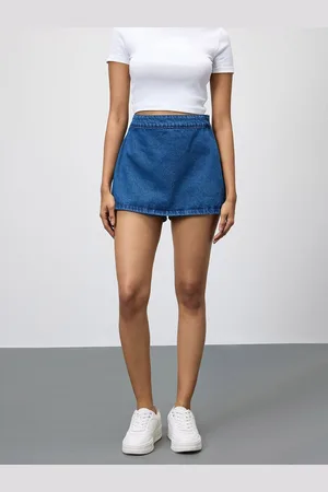 FREAKINS Women Pure Cotton Mini Skorts
