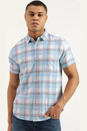 Benetton Men Tartan Checks Opaque Checked Casual Shirt