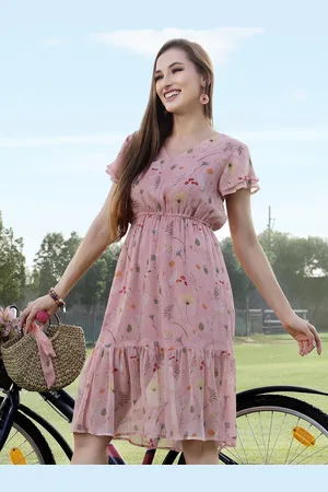 Sera Women Floral Printed Fit & Flare Dress