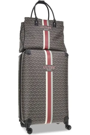 Guess Printed PU Structured Tote Bag with Applique
