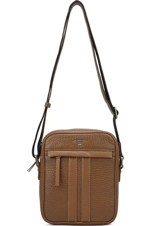 Da Milano Men Textured Messenger Bag