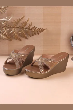 All Things Mochi Women Embellished Wedge Heels Sandals