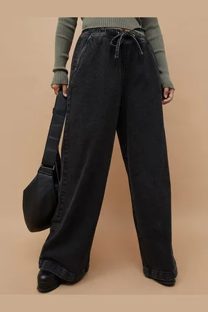 Lifestyle Women Wide Leg High-Rise Pure Cotton Jeans