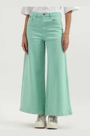 Benetton Women Wide Leg High-Rise Jeans