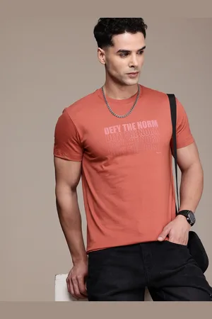 French Connection Men Typography Printed Pure Cotton Bio Finish T-shirt