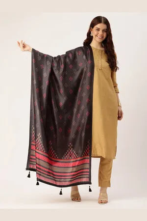 Ishin Ethnic Motifs Printed Cotton Dupatta