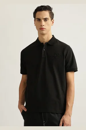 GANT Men Solid Polo Collar Cotton T-Shirt
