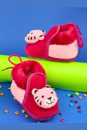 Neska Moda Unisex Kids Cotton Booties