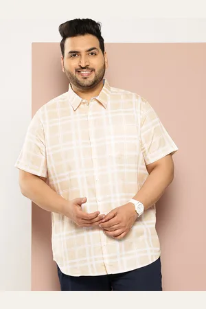 Sztori Men Plus Size Checked Casual Shirt