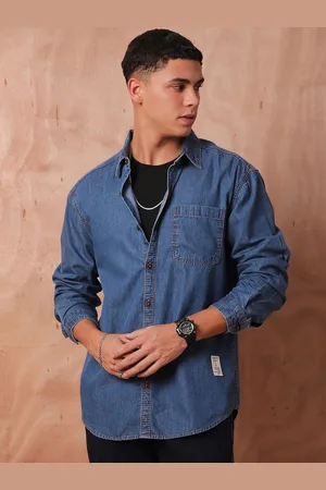 Roadster The Lifestyle Co Relaxed Fit Denim Casual Shirts