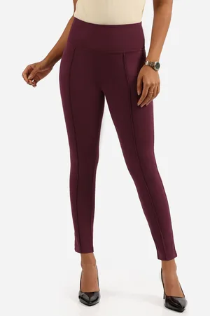 BlissClub Women Solid Skinny Fit Treggings