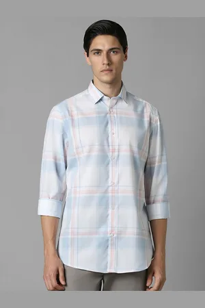 Louis Philippe Men Tartan Checked Pure Cotton Casual Shirt