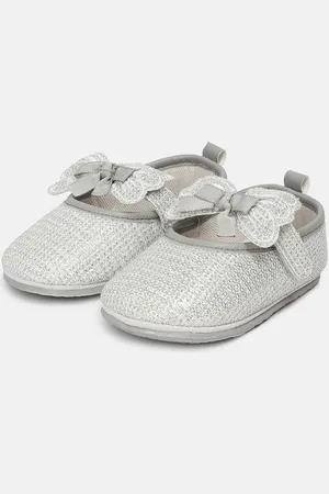 MINI KLUB Girls Woven Design Slip-On Sneakers