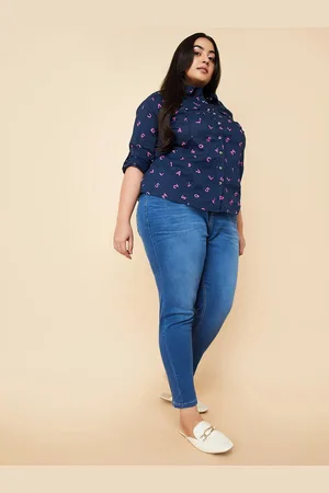 Max Collection Plus Size Women Mid-Rise Light Fade Jeans