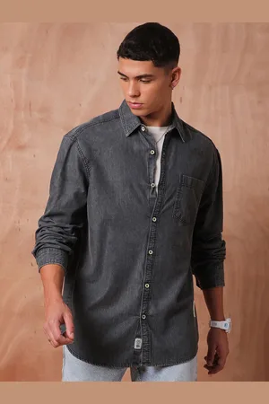 Roadster The Lifestyle Co Relaxed Fit Denim Casual Shirts