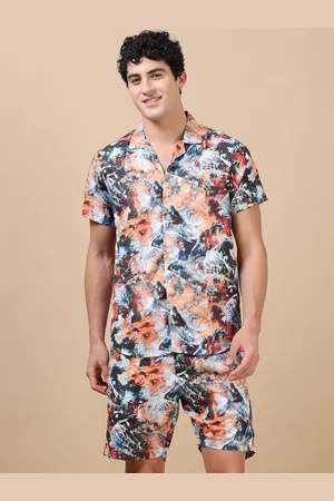 Bushirt Printed Shirt & Shorts Co-Ords Set