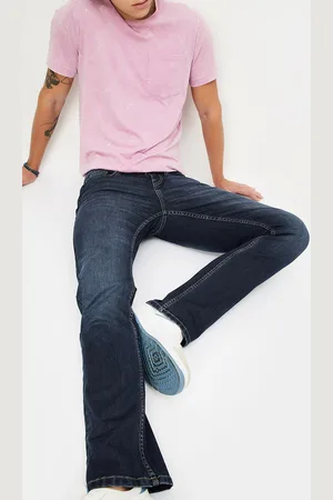 Max Collection Men Low Distress Light Fade Jeans