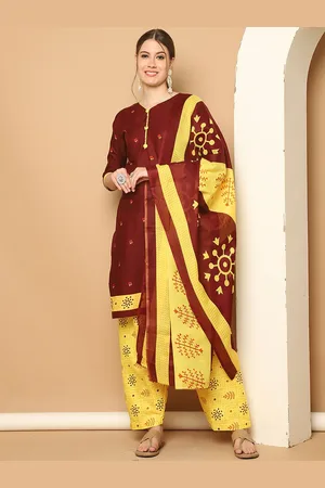 Rajnandini Floral Printed Kurta with Salwar & Dupatta