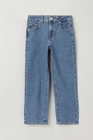 Tommy Hilfiger Girls Mid-Rise Relaxed Fit Fashion Jeans