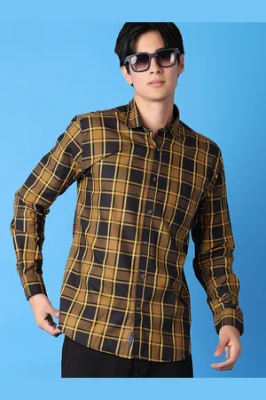 V-Mart Men Classic Opaque Checked Casual Shirt