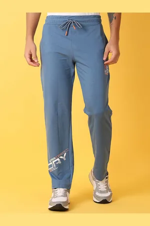 V-Mart Men Printed Cotton Mid-Rise Track Pants