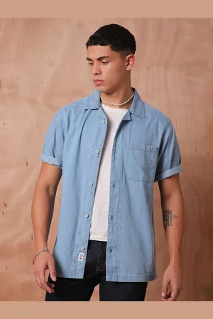 Roadster The Lifestyle Co Relaxed Fit Denim Casual Shirts