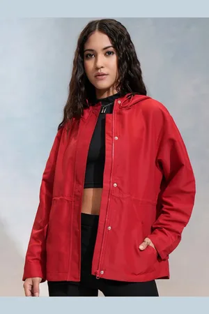 Tokyo Talkies Women Solid Hooded Parka Jacket
