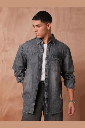 Roadster The Lifestyle Co Relaxed Fit Denim Casual Shirts