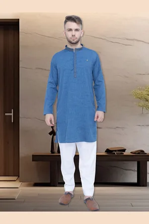 Kuons Avenue Mandarin Collar Long Sleeves Kurta
